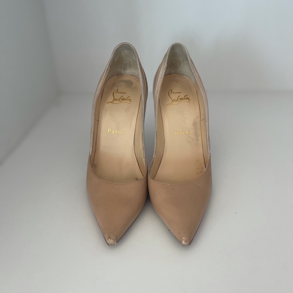Christian Louboutin So Kate Nude leather 36